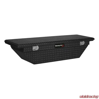 TrailFX Crsovr Angled Sgl Lid Pwdr Ctd Black 16 Gauge Alum 63x19.25x13.5 W/Tray - 120632